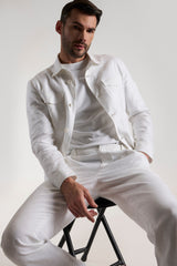 PAUL WHITE MEN'S OVERSHIRT