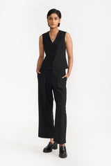 MAIA BLACK WOMEN'S VEST