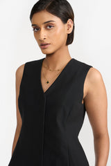 MAIA BLACK WOMEN'S VEST