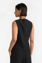 MAIA BLACK WOMEN'S VEST