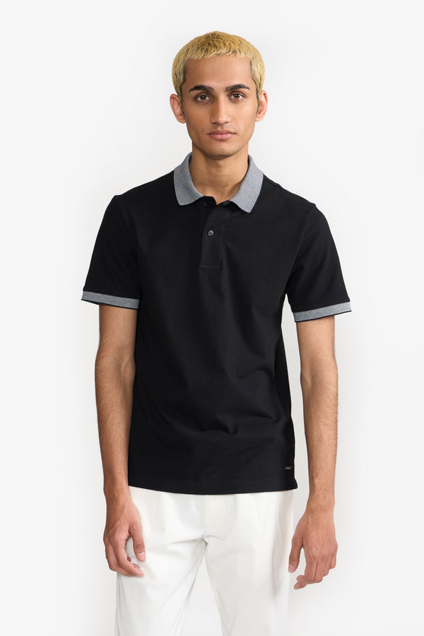 BRADY BLACK/ BLACK STRIPED MEN'S T-SHIRT