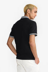 BRADY BLACK/ BLACK STRIPED MEN'S T-SHIRT