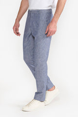 KENNETH OCEAN BLUE MEN'S PANTS