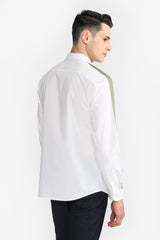 JOSS WHITE & OLIVE MEN'S SHIRT