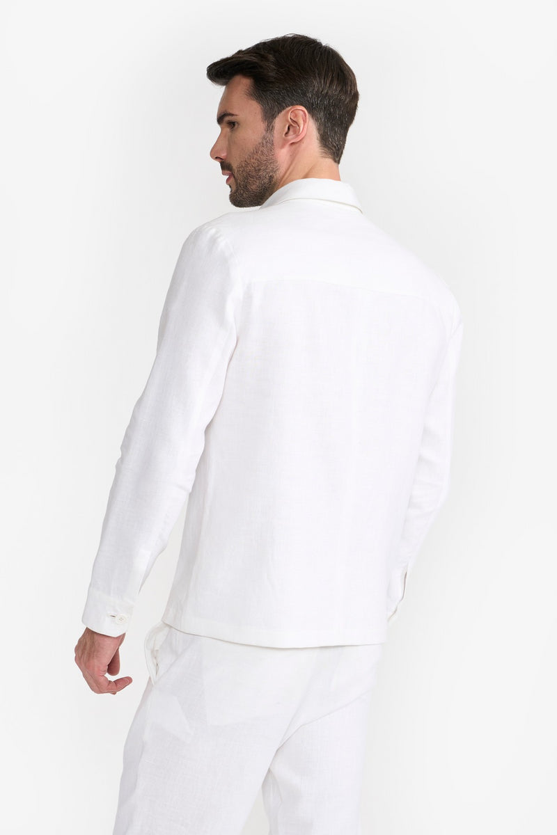 White Paul Shacket Mens over Shirt