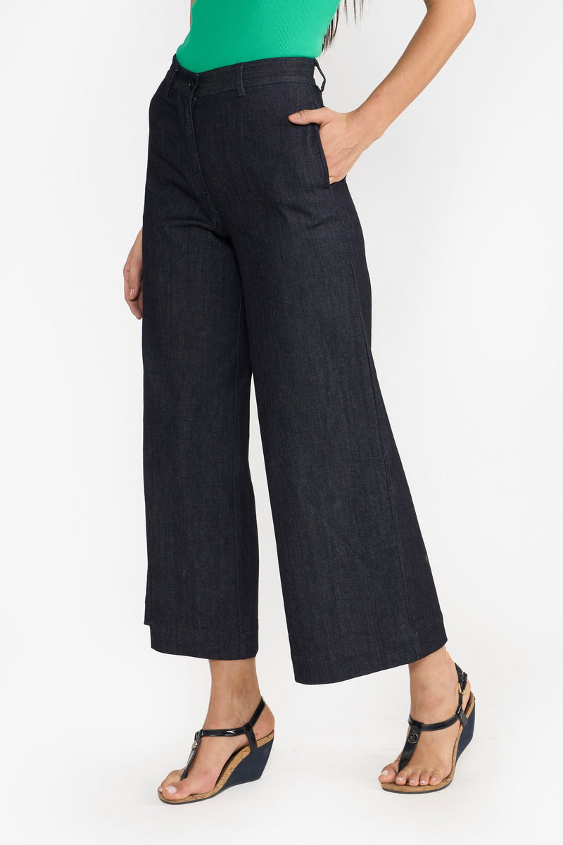 Navy Helena Womens Trousers & Denim