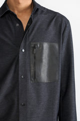 ADAM BLACK MEN'S SHACKET