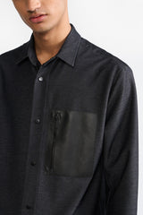 ADAM BLACK MEN'S OVERSHIRT