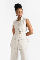 ARIANA BEIGE WOMEN'S VEST