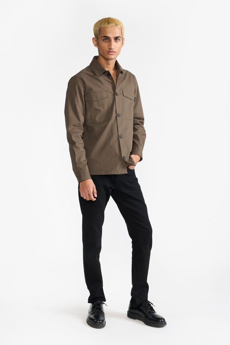 Olive Jason Mens over Shirt