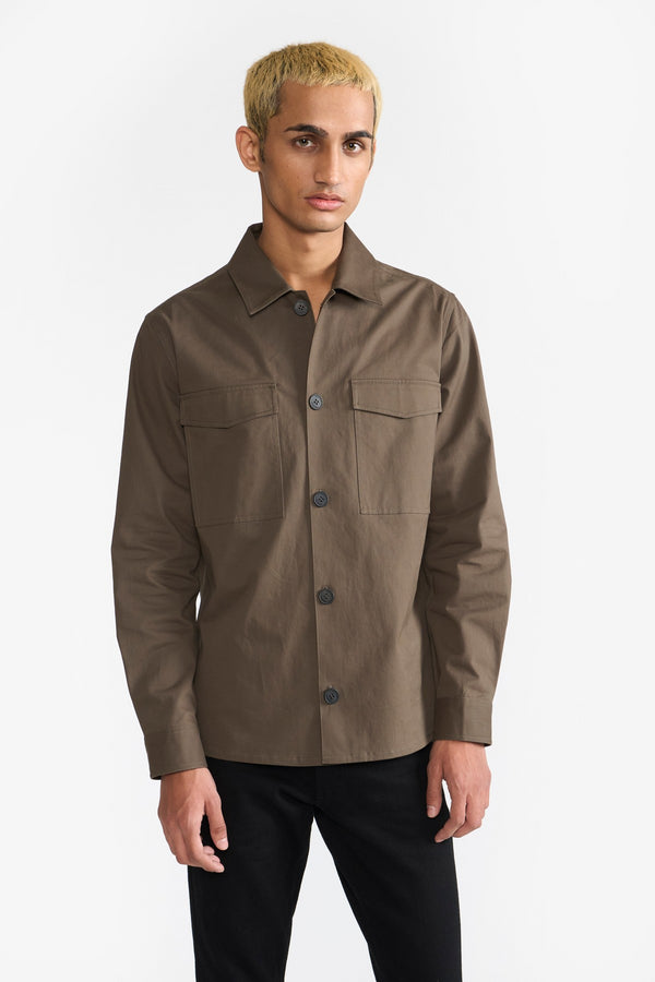 JASON OLIVE MEN'S OVER SHIRT