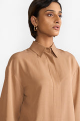 BLAIRE TERRACOTTA WOMEN'S SHIRT