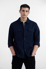 JASON NAVY MEN'S OVER SHIRT