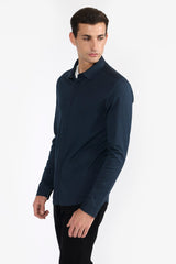 COLIN NAVY MEN'S COTTON SHIRT