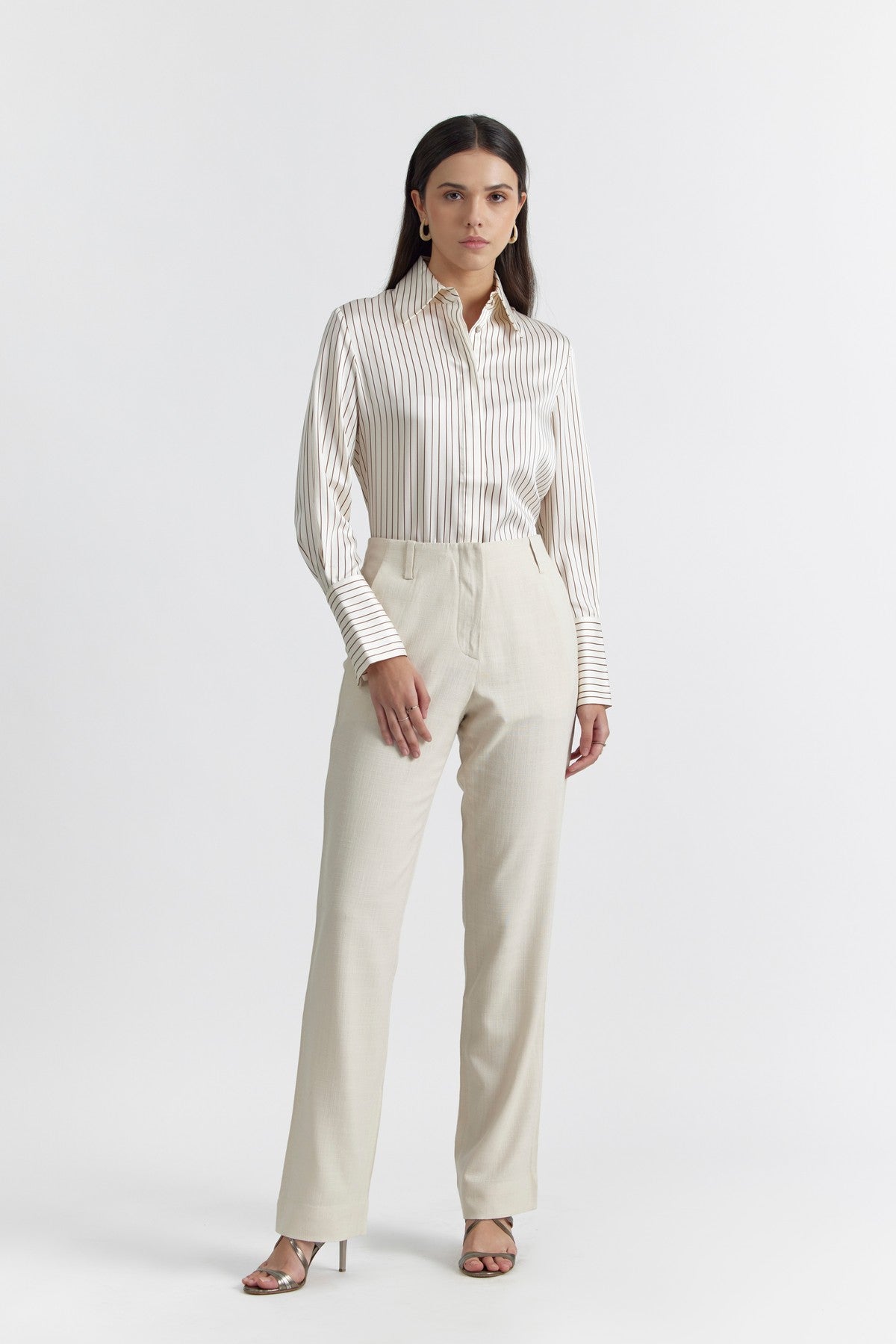 AVA WHITE TERRACOTTA WOMEN'S SHIRT