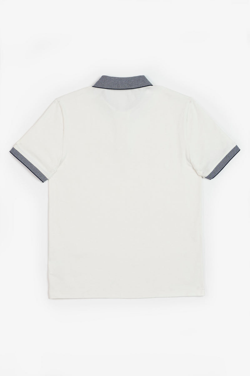 Off White / Navy Stripe Brady Men T Shirt