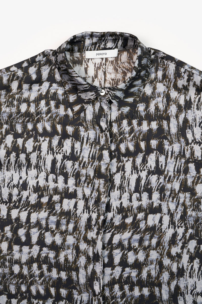 Black/grey Seine Women Top
