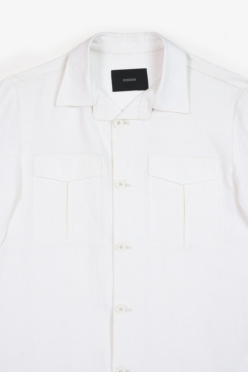 White Paul Shacket Mens over Shirt