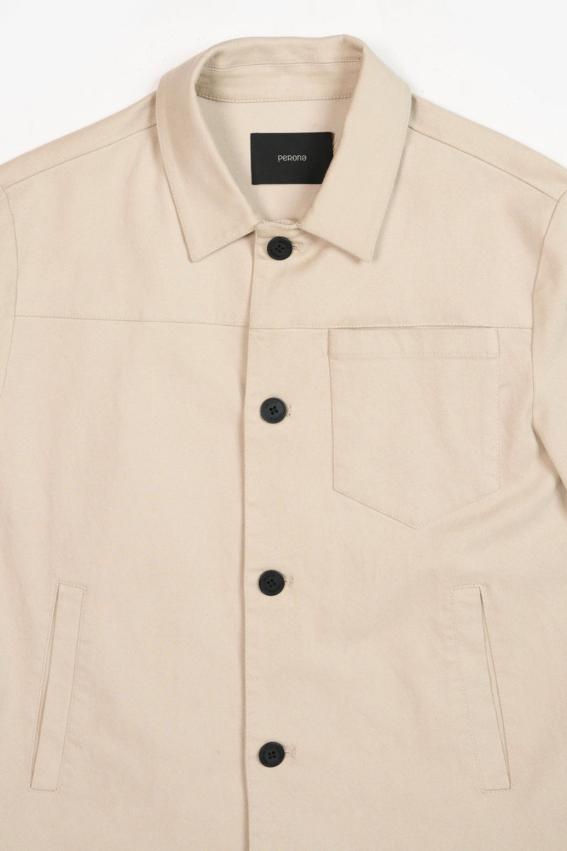 Beige Russell Mens Shacket