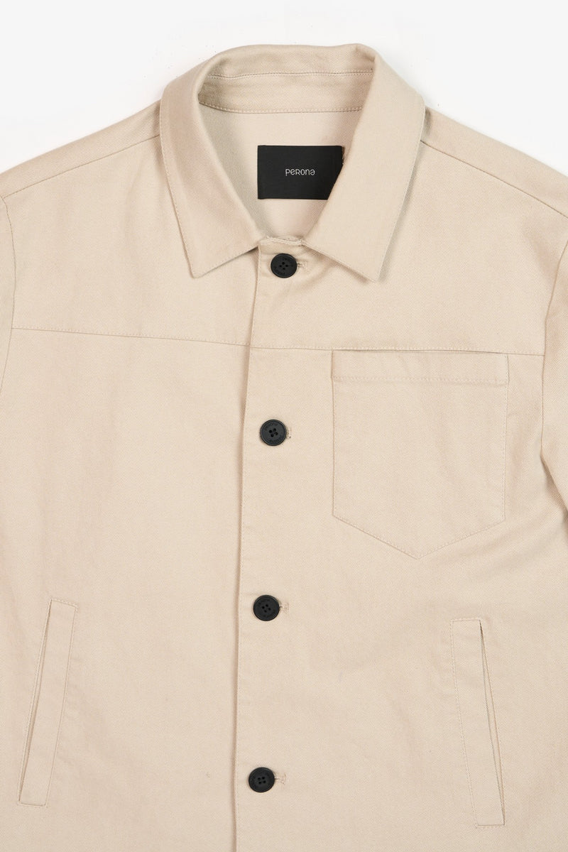 Beige Russell Mens Shacket