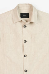 EZEKIEL BEIGE MEN'S OVER SHIRT