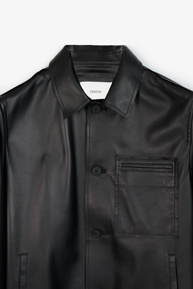 Black Apollo Leather Jacket