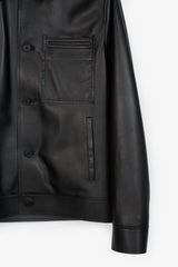 APOLLO BLACK  MEN'S LEATHER JACKET
