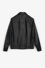 APOLLO BLACK  MEN'S LEATHER JACKET