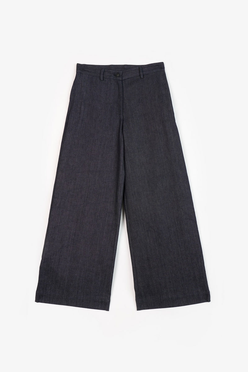 Navy Helena Womens Trousers & Denim