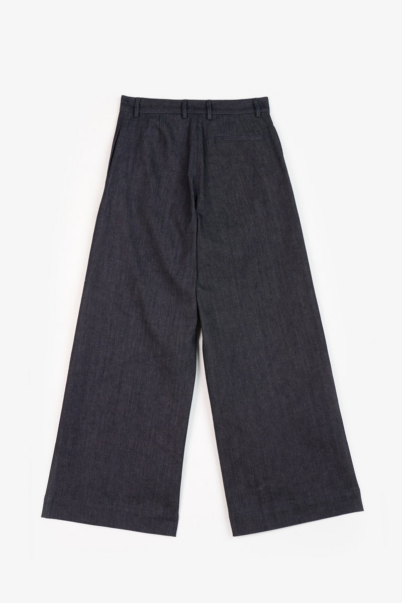 Navy Helena Womens Trousers & Denim