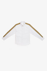 JOSS WHITE & OLIVE MEN'S SHIRT