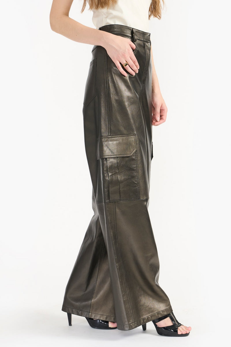 Mellow Copper Eliana Leather Pant
