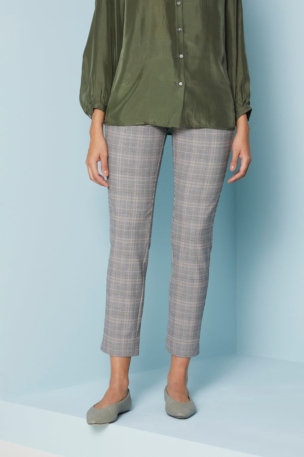 Beige-Black Larae Trouser