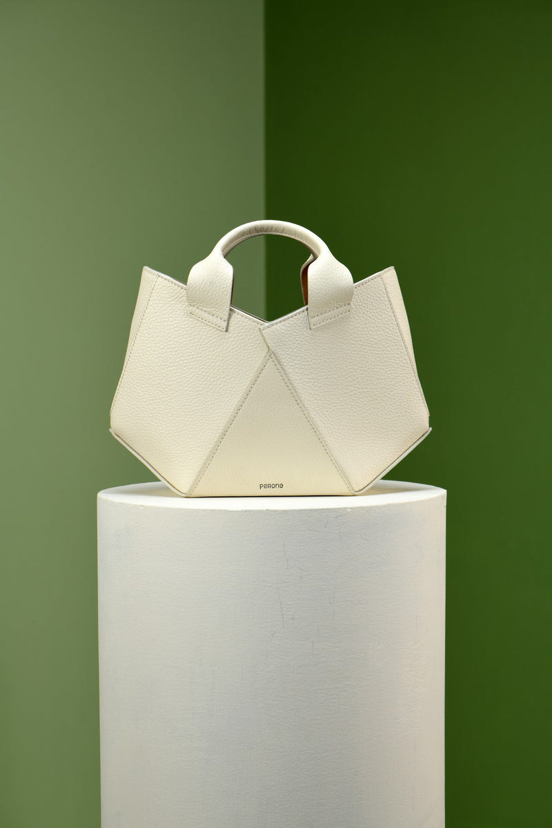 White Tori Evening Bag