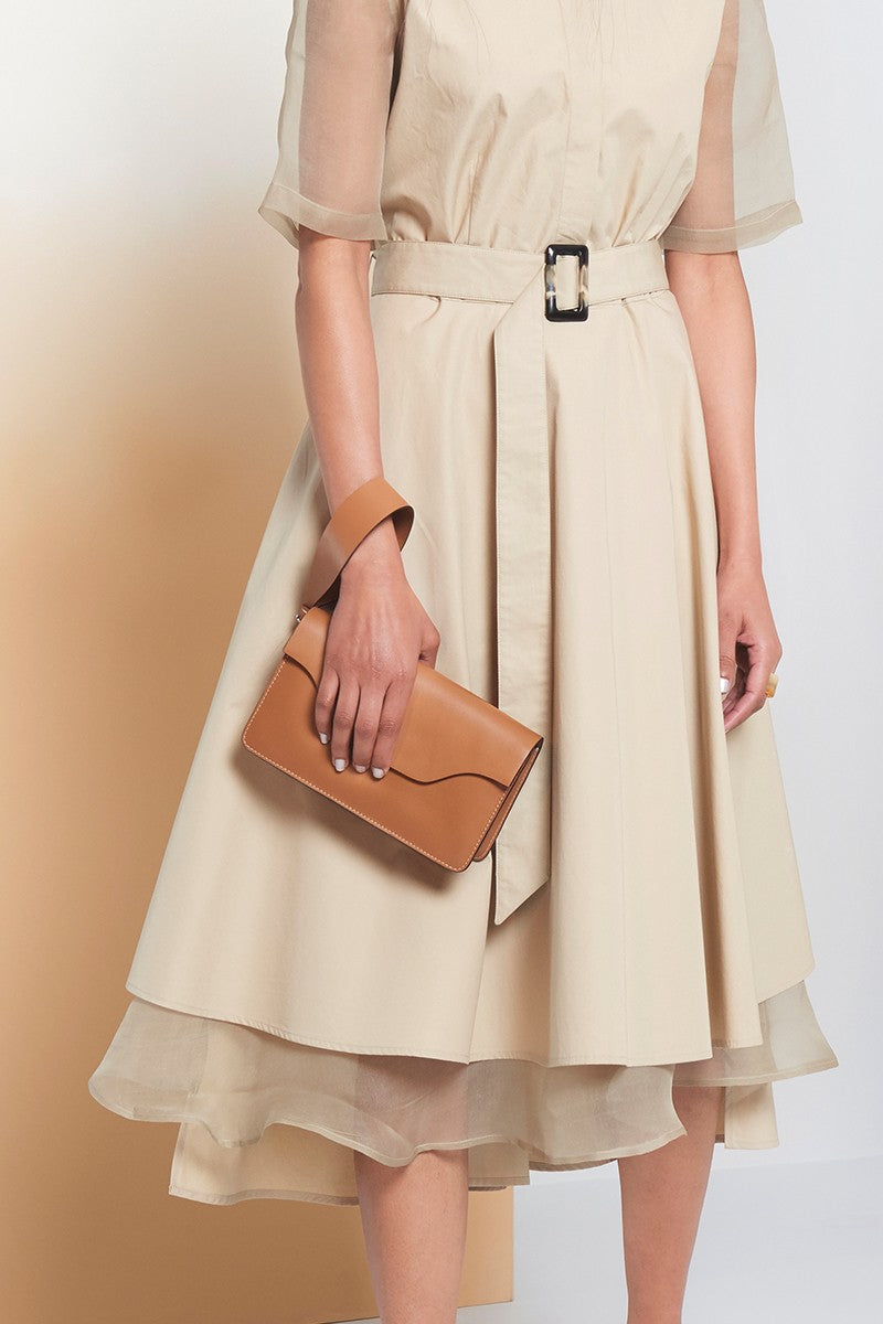 Saddle Brown Kaiya Evening Bag
