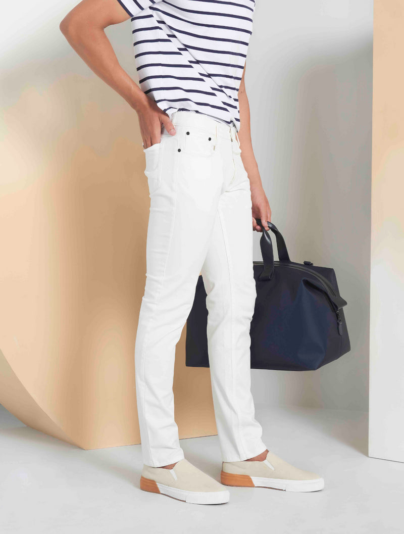White Isaac Denim Pant