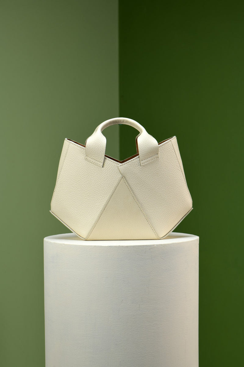 White Tori Evening Bag
