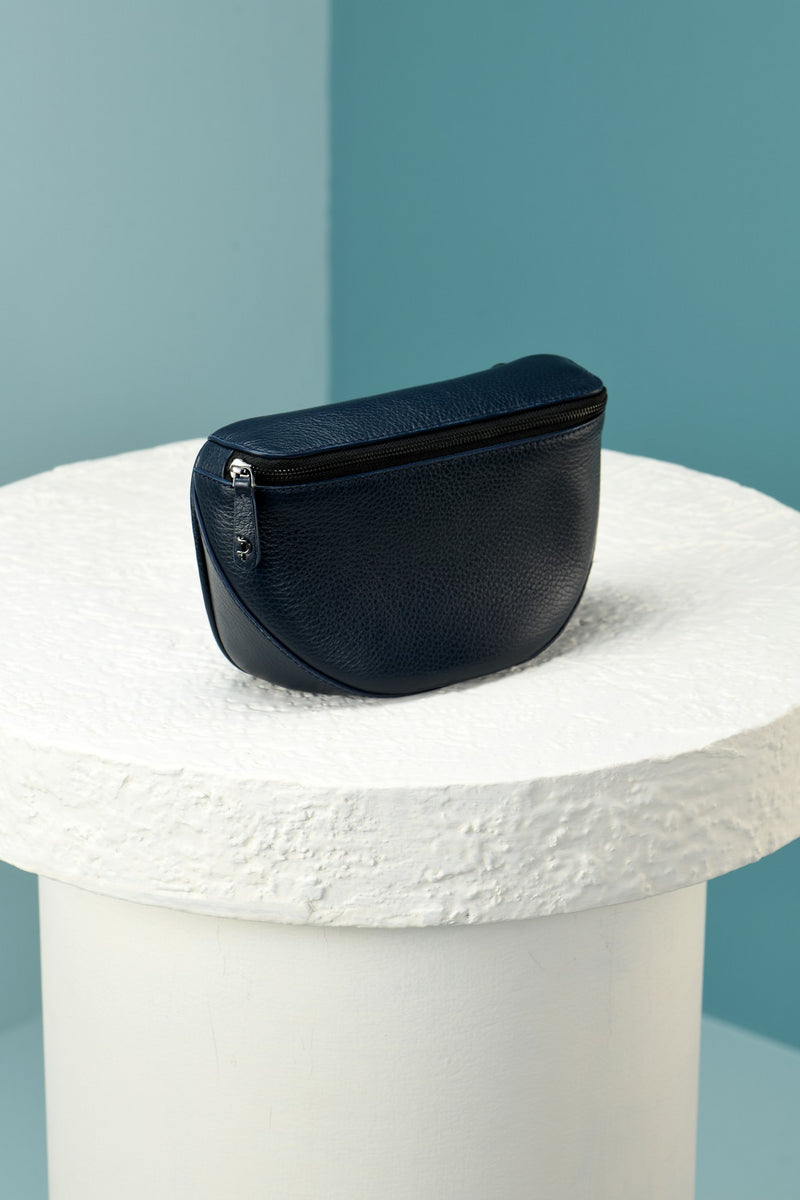 Navy Leah Belt Bag