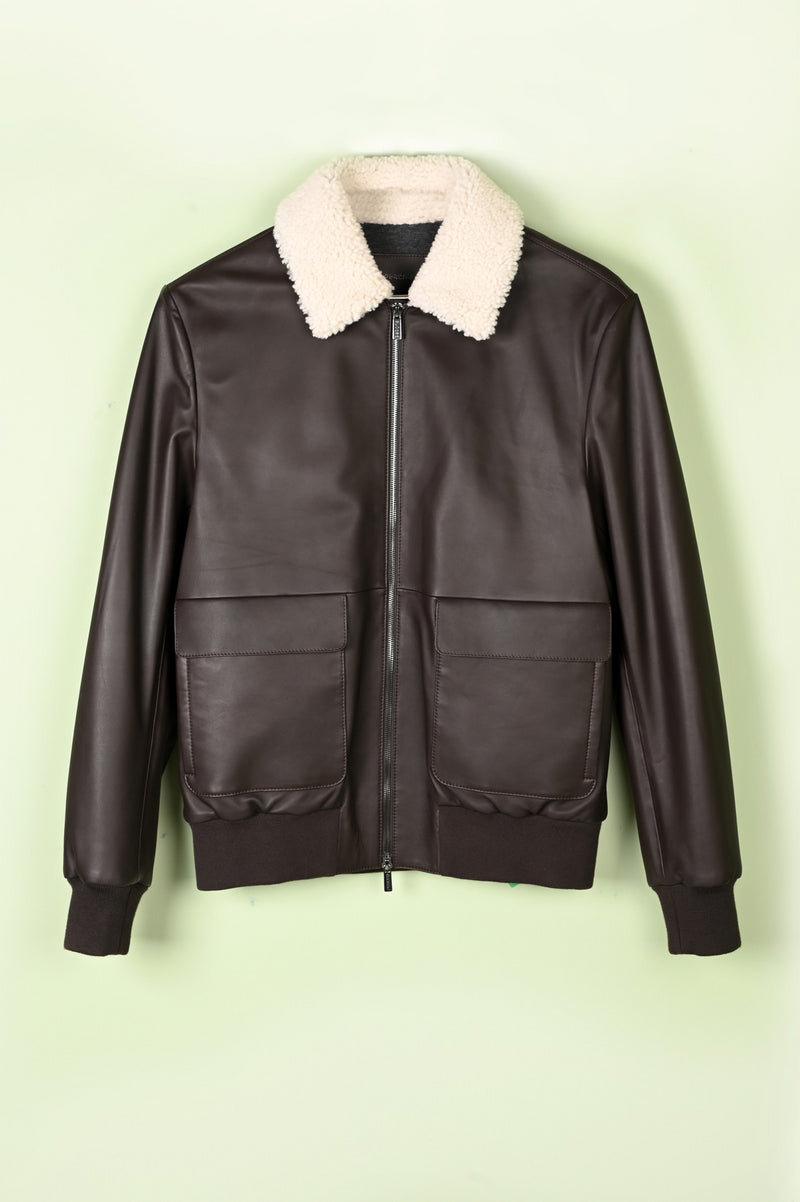 Dark Brown Justin Leather Jacket