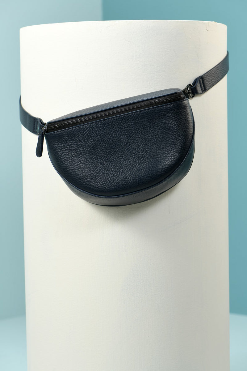 Navy Leah Belt Bag