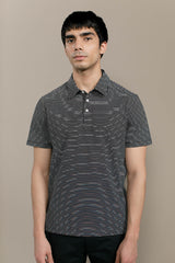 Black Stripe Pierce T-Shirt