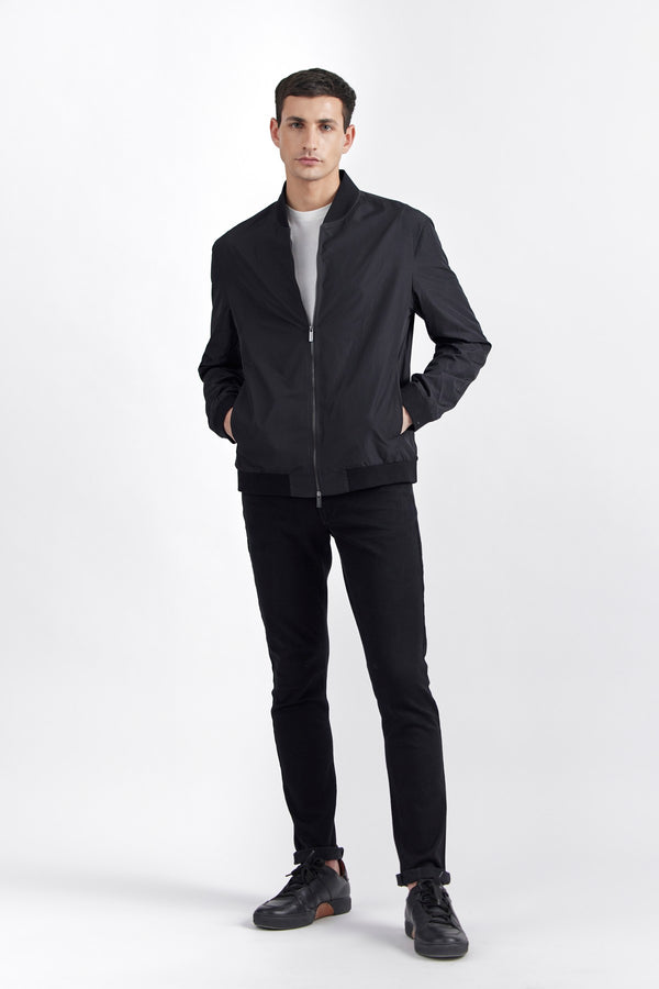 Black Ayden Fabric Jacket