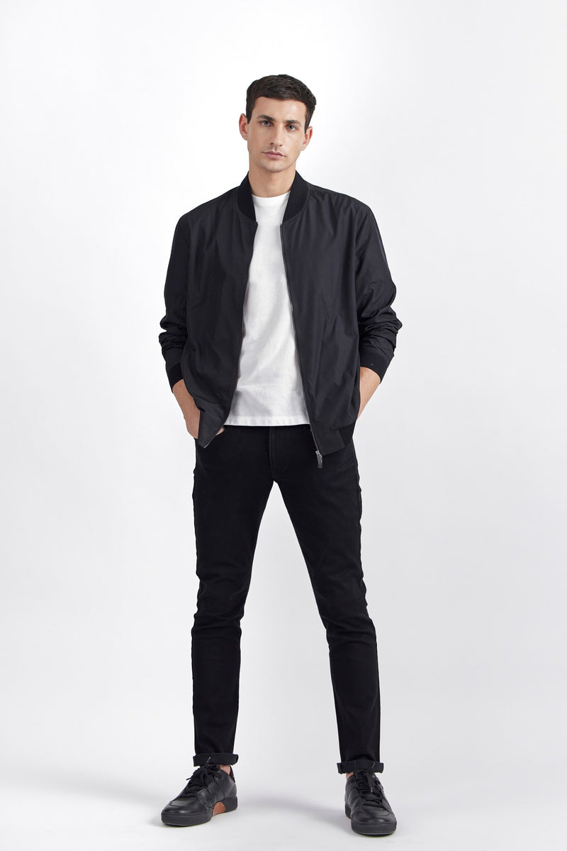 Black Ayden Fabric Jacket