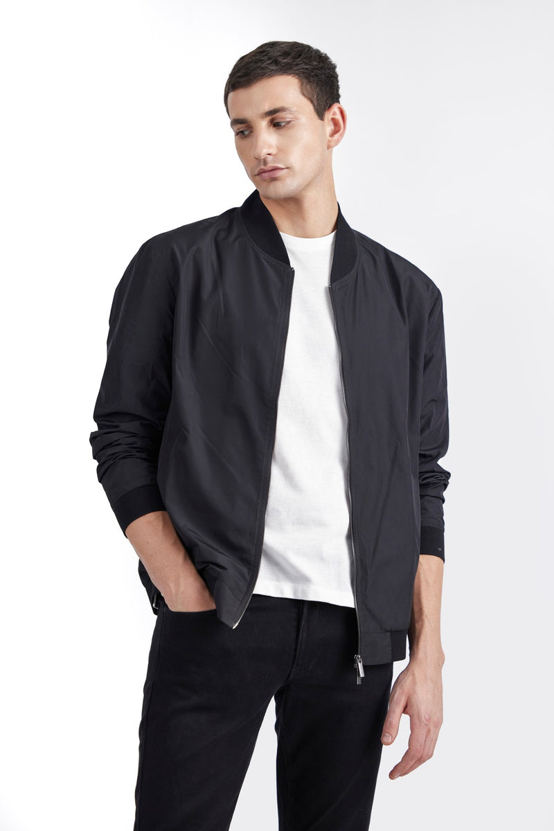 Black Ayden Fabric Jacket