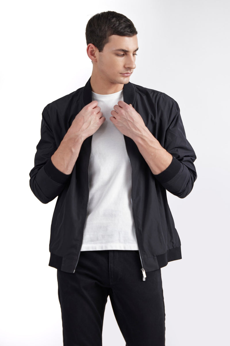 Black Ayden Fabric Jacket