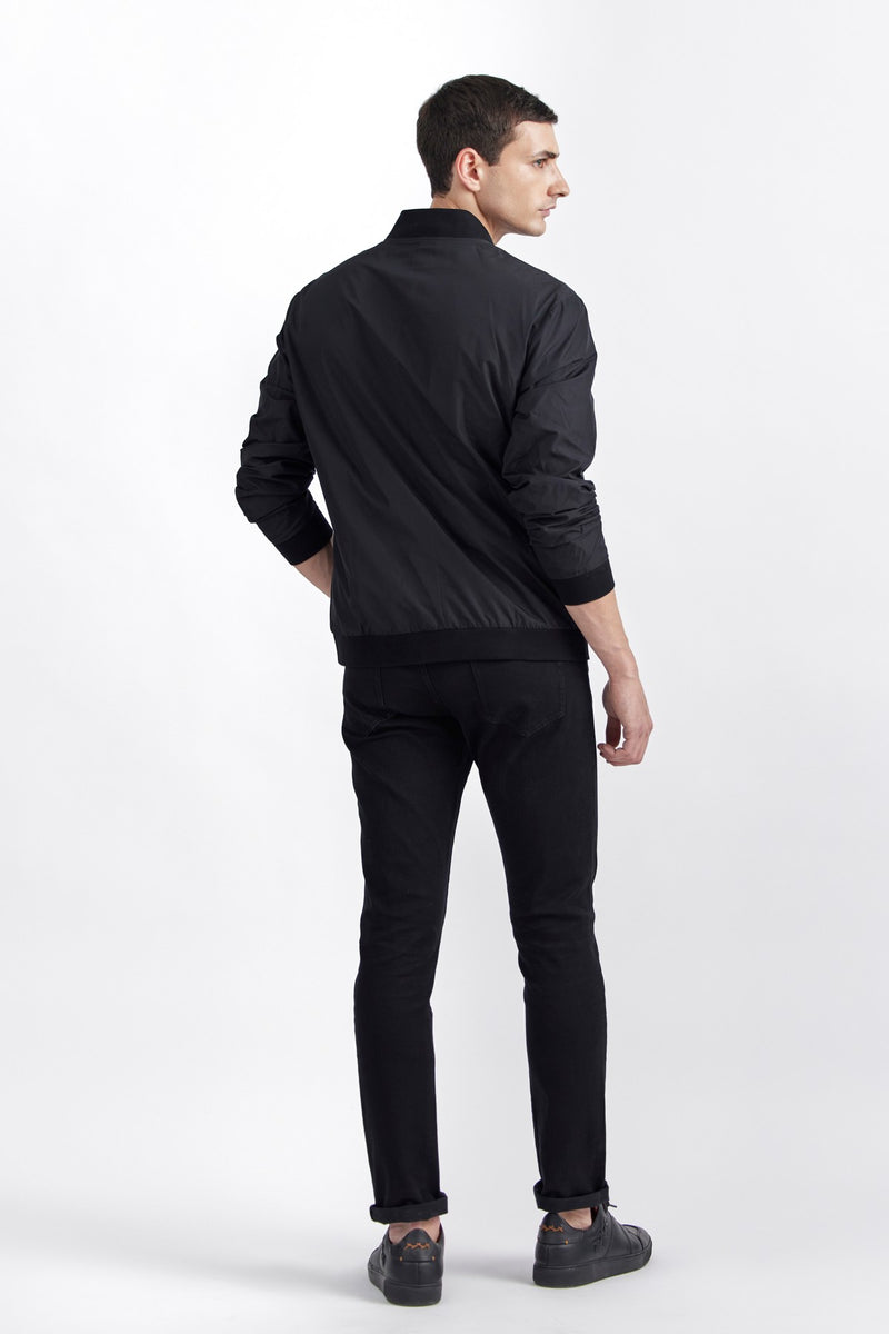 Black Ayden Fabric Jacket