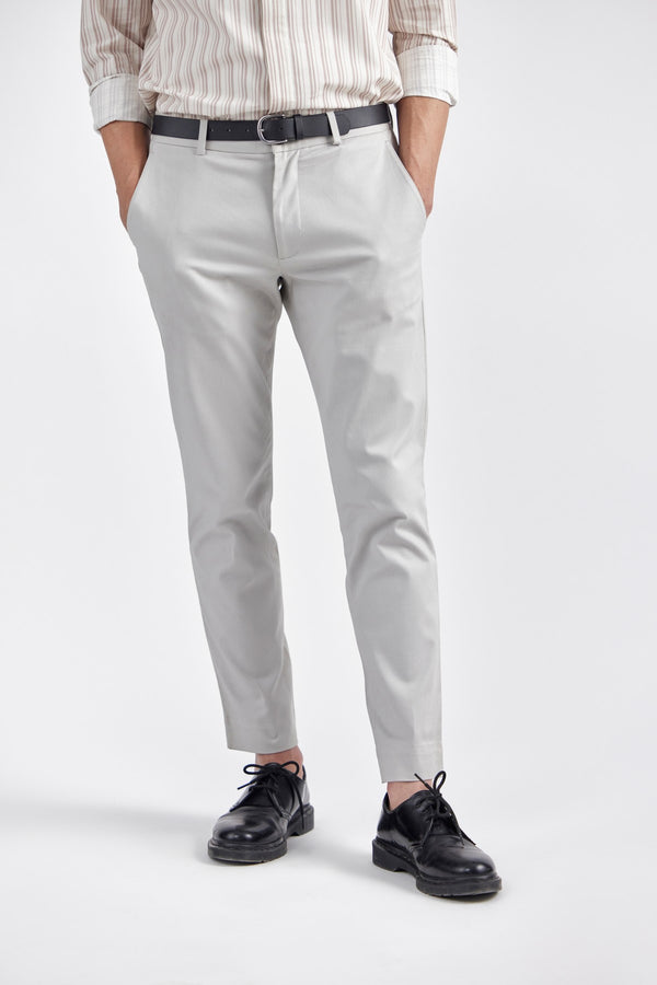 EMMETT LIGHT GREY MEN'S TROUSER