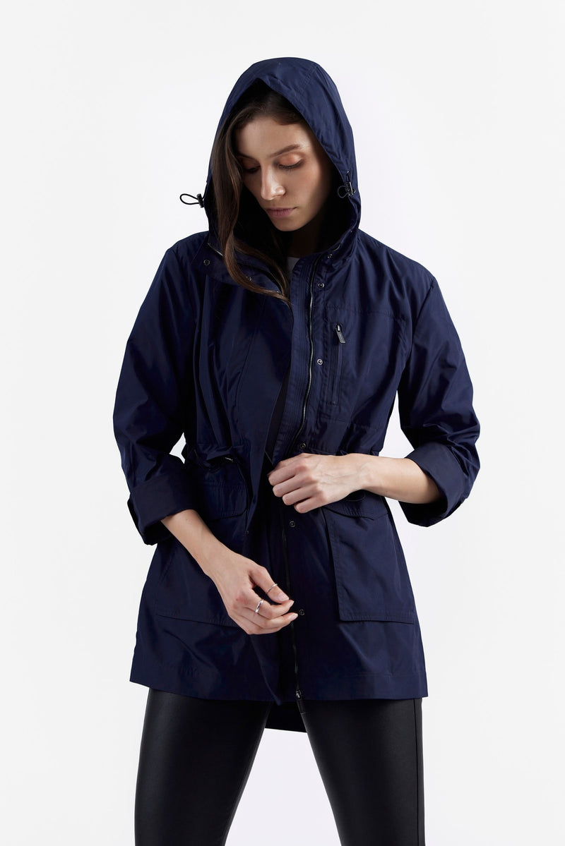 Navy Makena Fabric Jacket