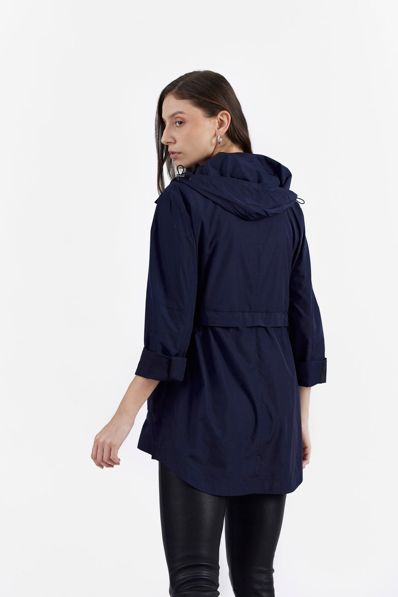 Navy Makena Fabric Jacket