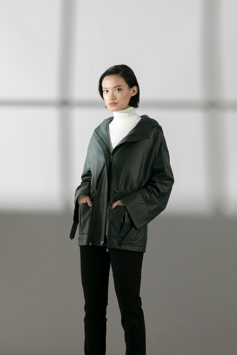 Racing Green Susan Leather Jacket